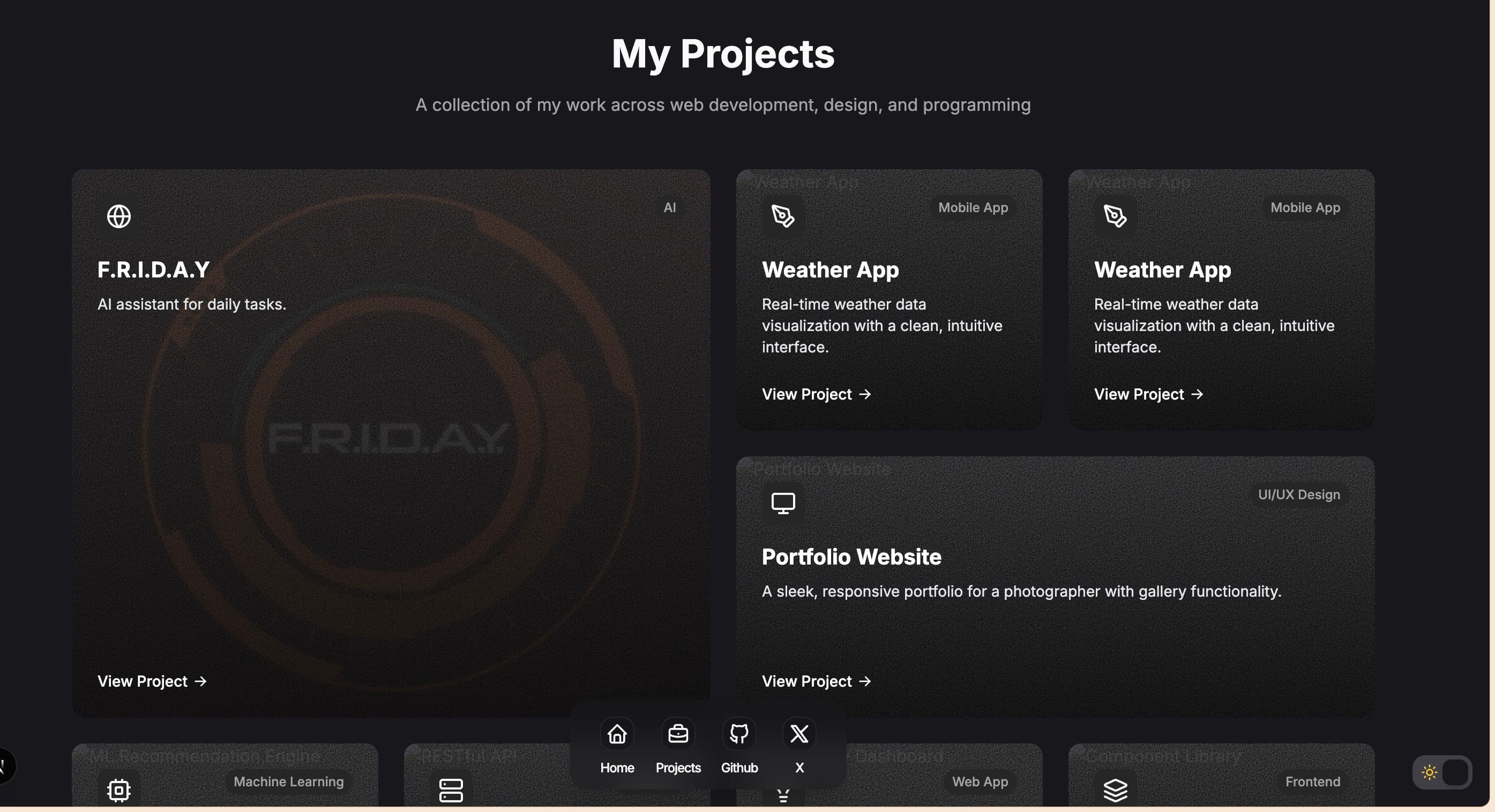 Bento Grid Portfolio 3