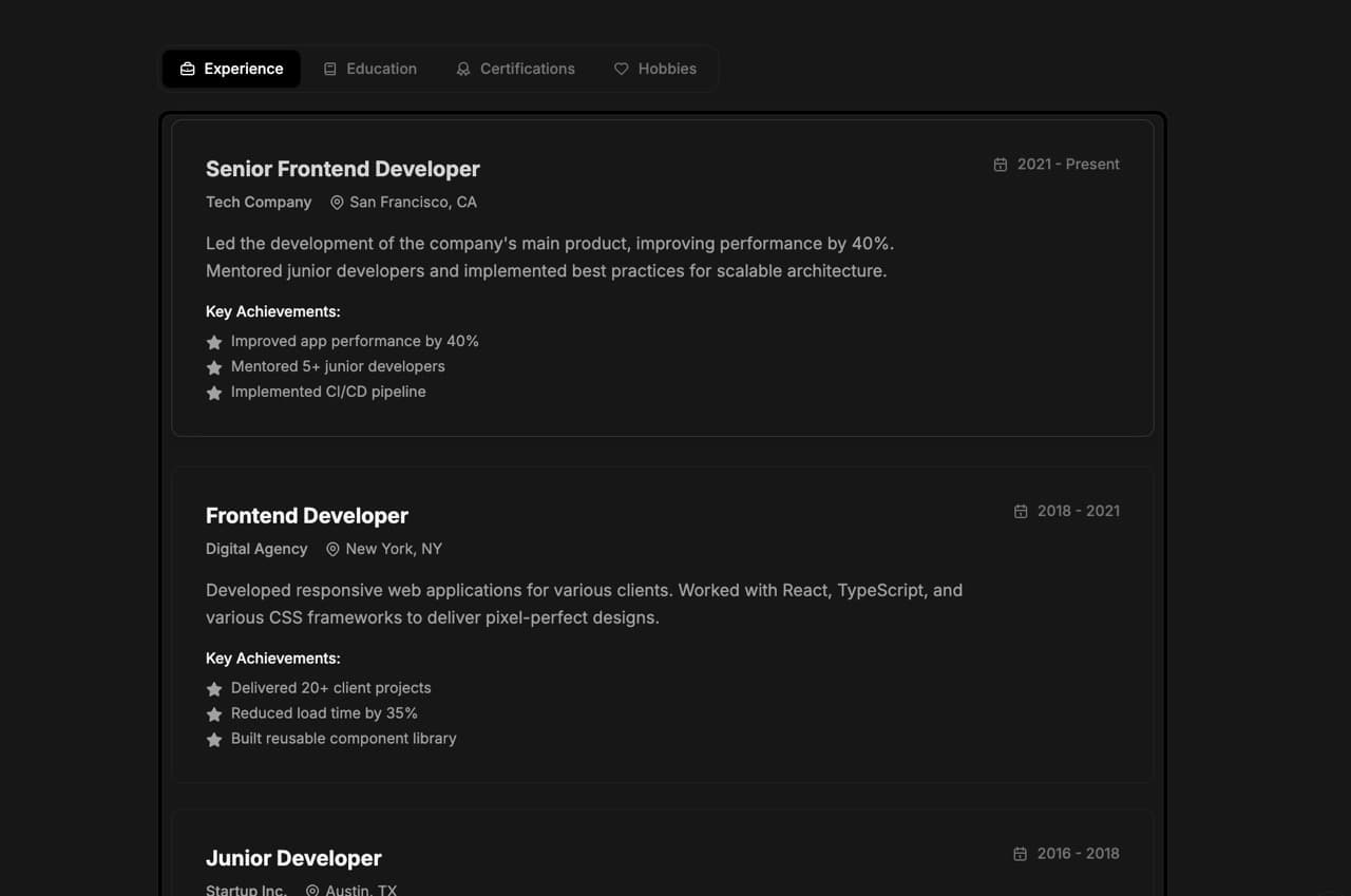Notion-like Portfolio 4